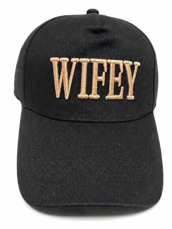 Accessories - Wifey Embroidered Black Baseball Cap NWOT